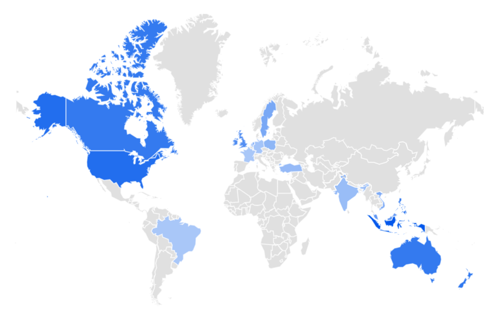 Figure 2. Popularity of "Lucid Dreams" search phase 2011-2016. Google Trends. Web. 18 Oct 2016.